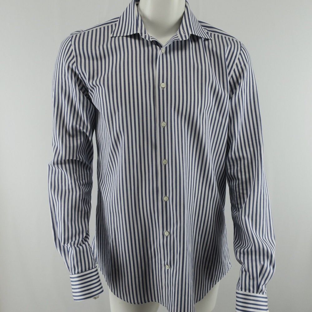 SuitSupply Egyptian Cotton Button Up Dress‎ Shirt Mens 41-7 / 16L